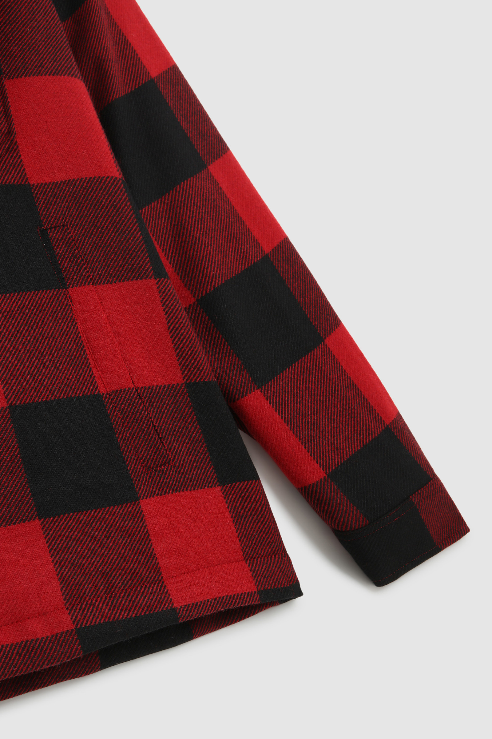 Alaskan Check Shirt in Italian Recycled Wool Red photo 8 | Woolrich