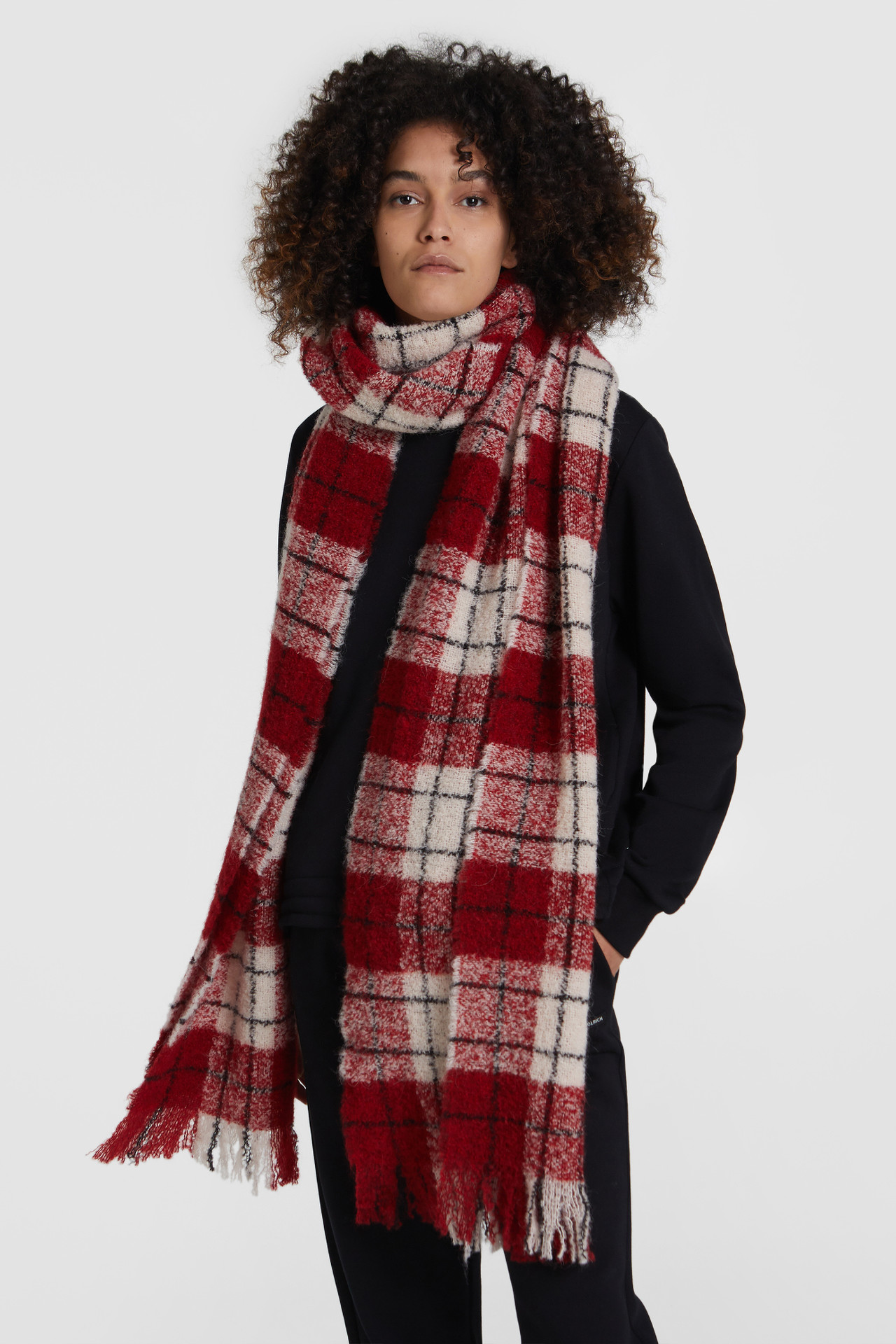 Sciarpa In Lana Boucle