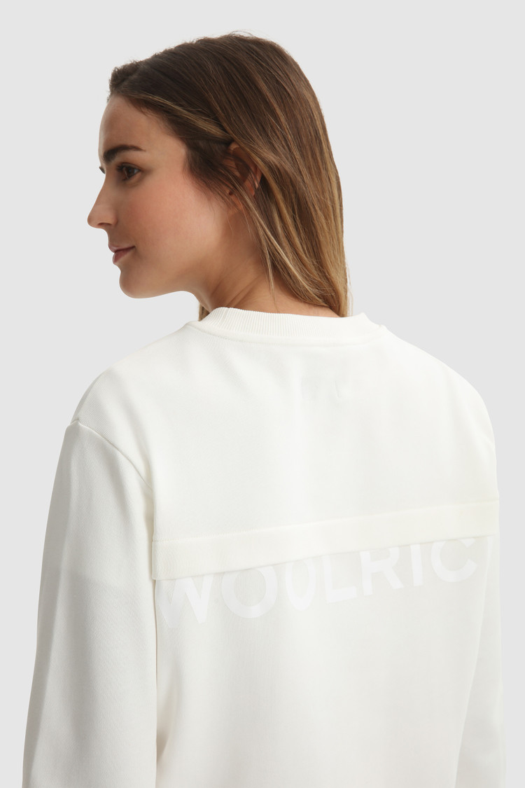 Felpa girocollo in cotone
