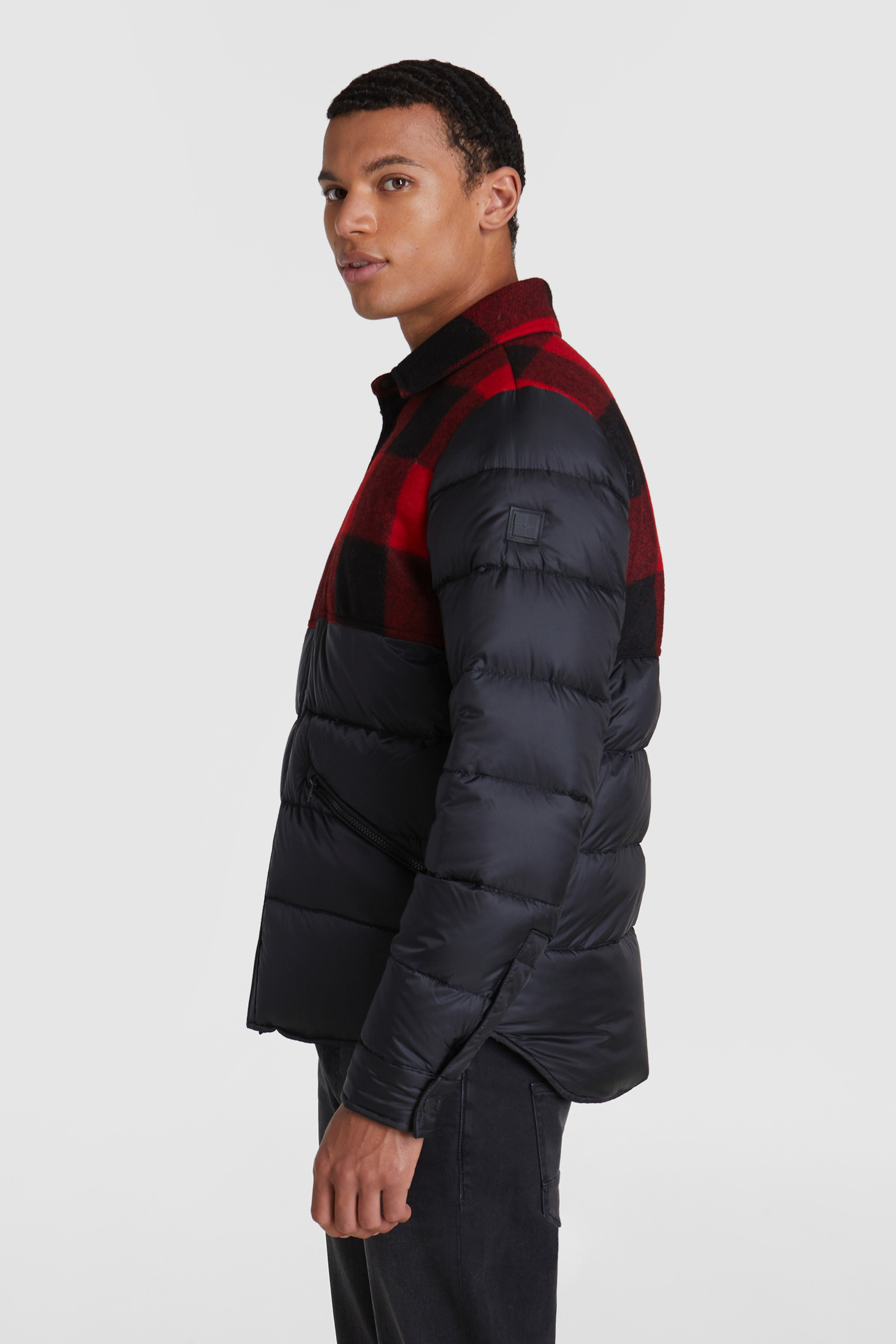Giacca reversibile Rowland con collo a camicia