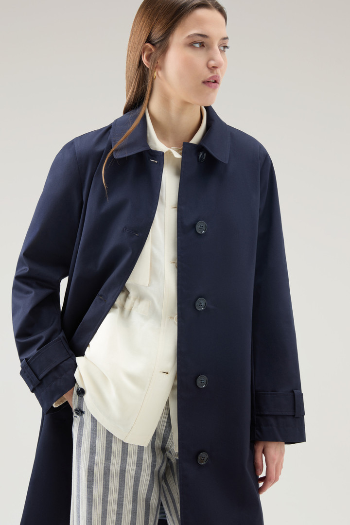 Havice Trench Coat in Best Cotton Blue photo 4 | Woolrich