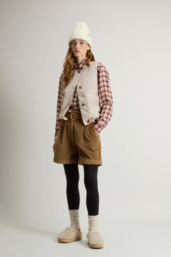 Crewneck Nylon Vest White | Woolrich