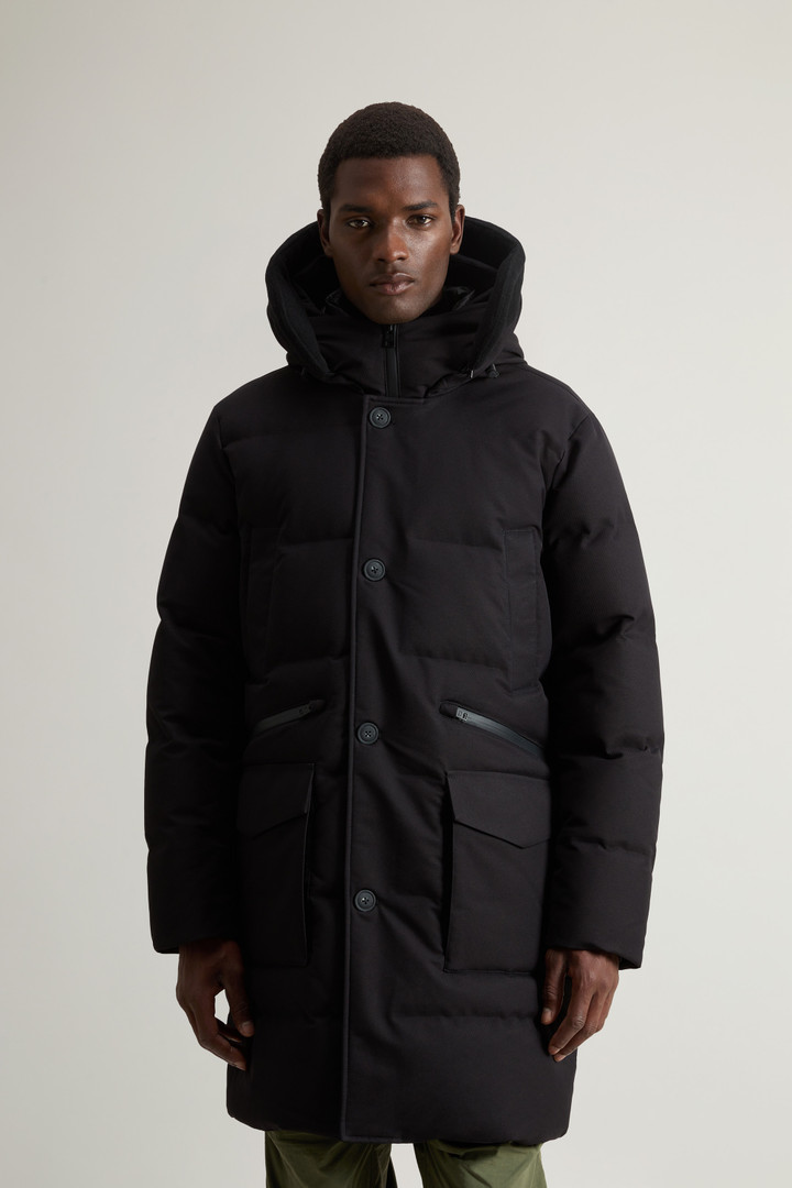 Parka avec visière amovible en laine Noir photo 1 | Woolrich