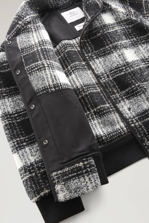 Wool Blend Gentry Check Bomber Black photo 2 | Woolrich