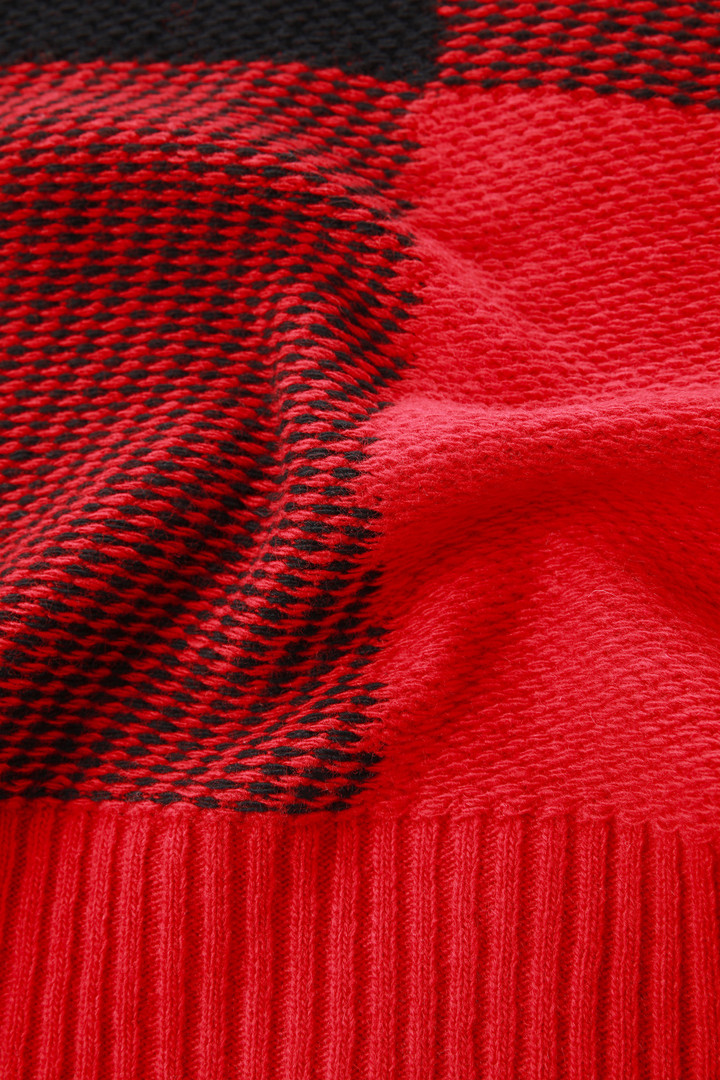 Girl'S Plaid Turtleneck in Merino Wool Blend Red photo 4 | Woolrich