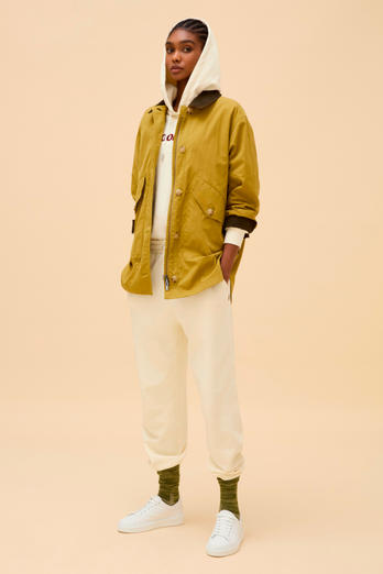 Jacket in Limonta Cotton Blend Green | Woolrich