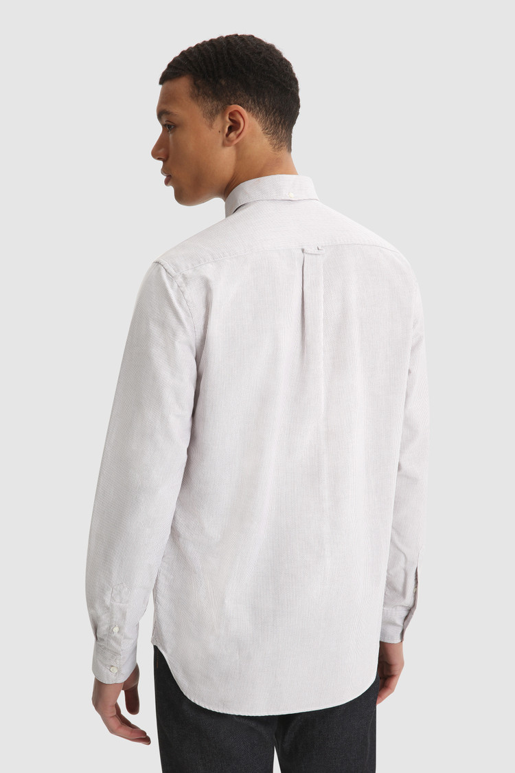 Camisa Oxford de algodón grueso
