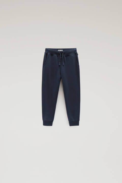 Boys' Fleece Sweatpants Blue | Woolrich