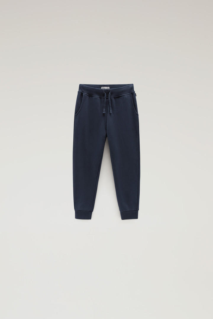 Boys' Fleece Sweatpants Blue photo 1 | Woolrich