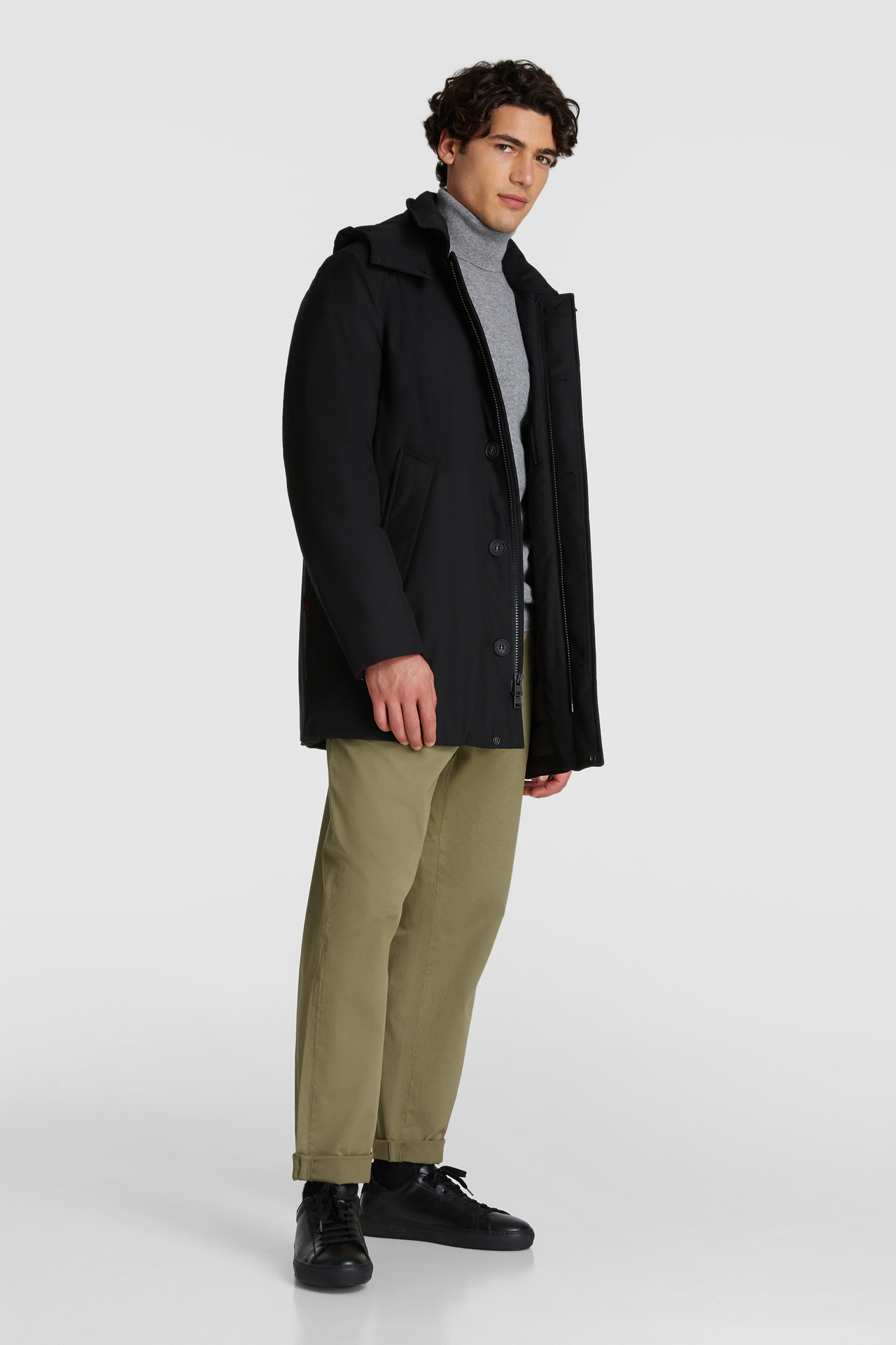Wollpullover mit Rollkragen