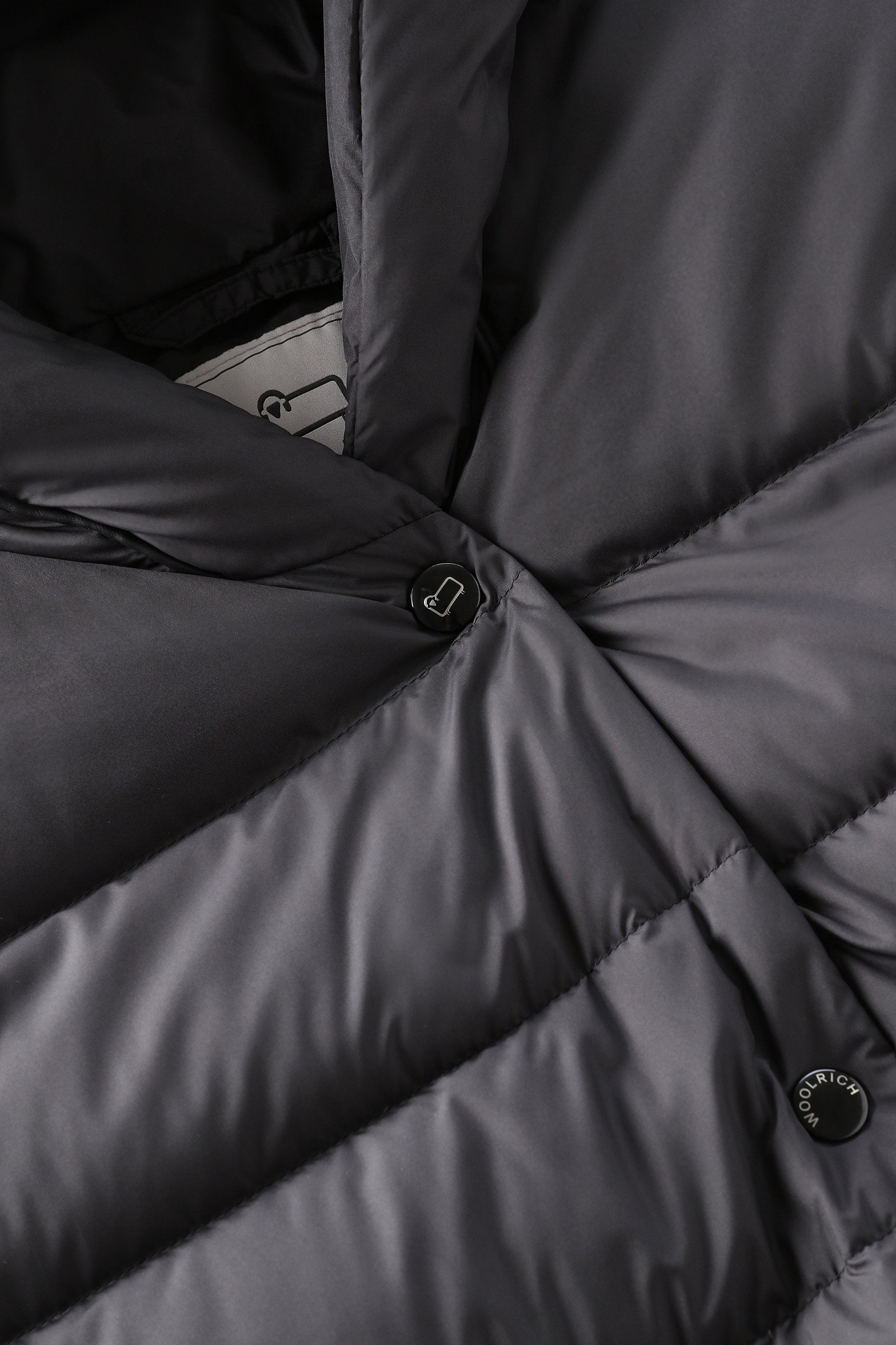 Ellis Long Microfiber Down Jacket Black photo 7 | Woolrich