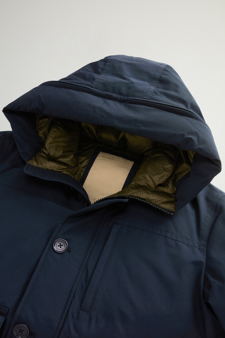 Ramar Cloth Bomber Jacket with Hood Blue photo 7 | Woolrich