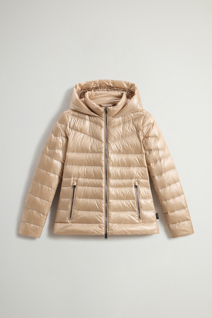 Tan puffy jacket online