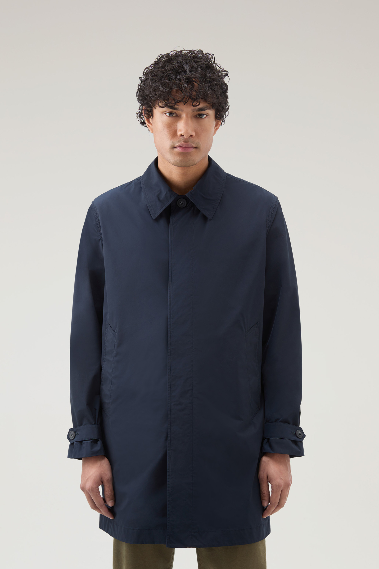 Men's New City Coat in Urban Touch Blue | Woolrich USA