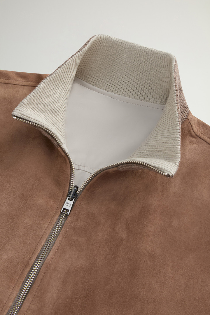 Double-Face Suede Bomber Jacket Brown photo 8 | Woolrich
