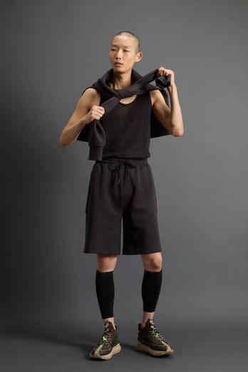 Shorts in Cotton Interlock- and Nylon-Blend Fabric by Todd Snyder Black | Woolrich