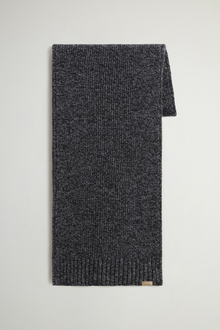 Sciarpa in pura lana mouliné Nero photo 1 | Woolrich