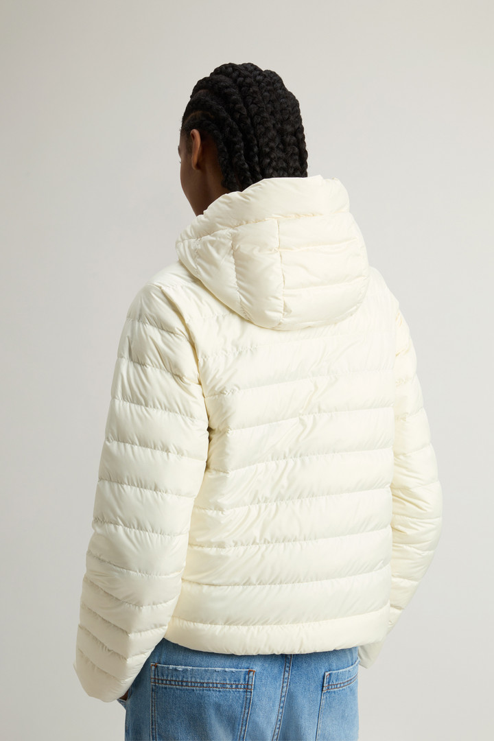 Padded Microfiber Jacket with Hood White photo 3 | Woolrich