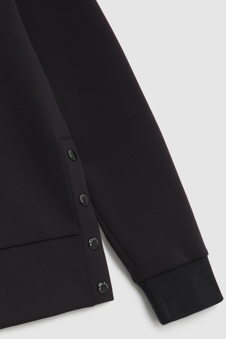 Felpa stretch con apertura laterale