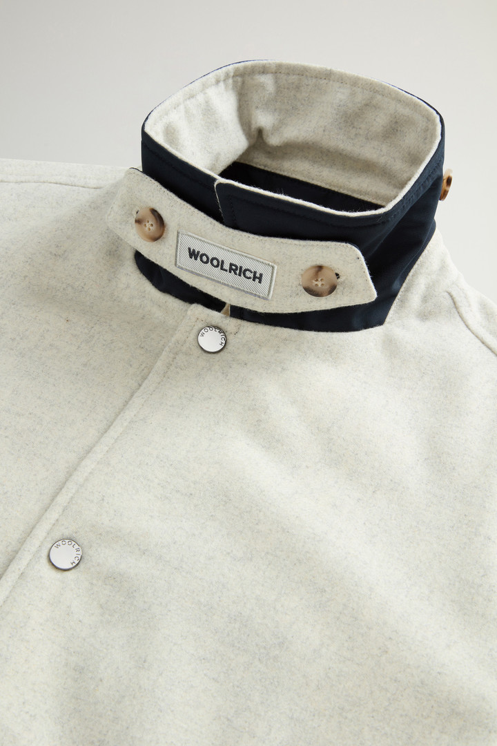 Keating Overshirt in Recycled Italian Wool Blend Beige photo 6 | Woolrich