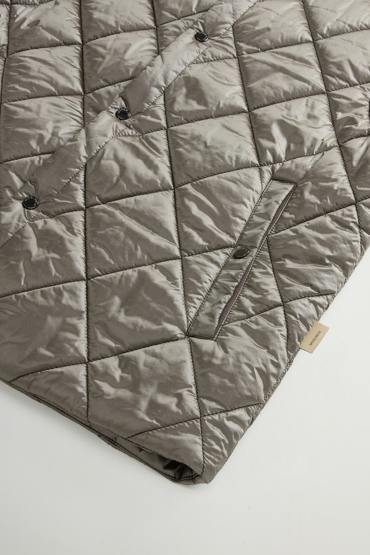 Yarn-Dyed Quilted Nylon Vest Gray photo 7 | Woolrich