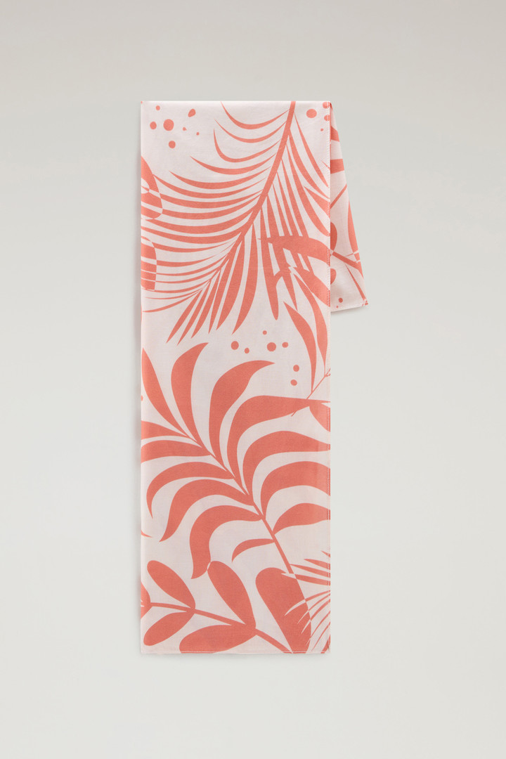 Garment-dyed Zuiver katoenen bandana met print Roze photo 1 | Woolrich
