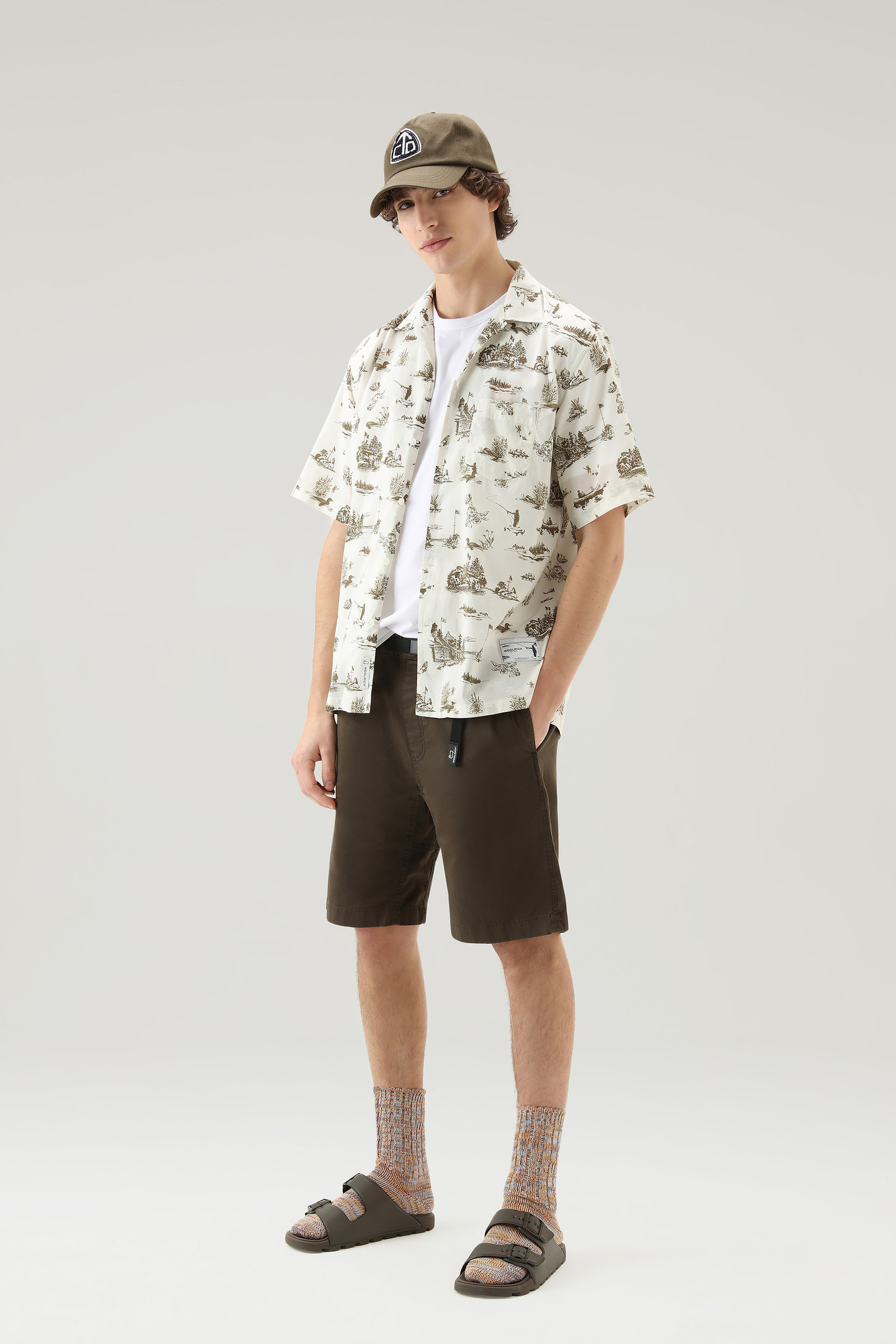Kurzärmeliges Zavikon Shirt weiß photo 2 | Woolrich
