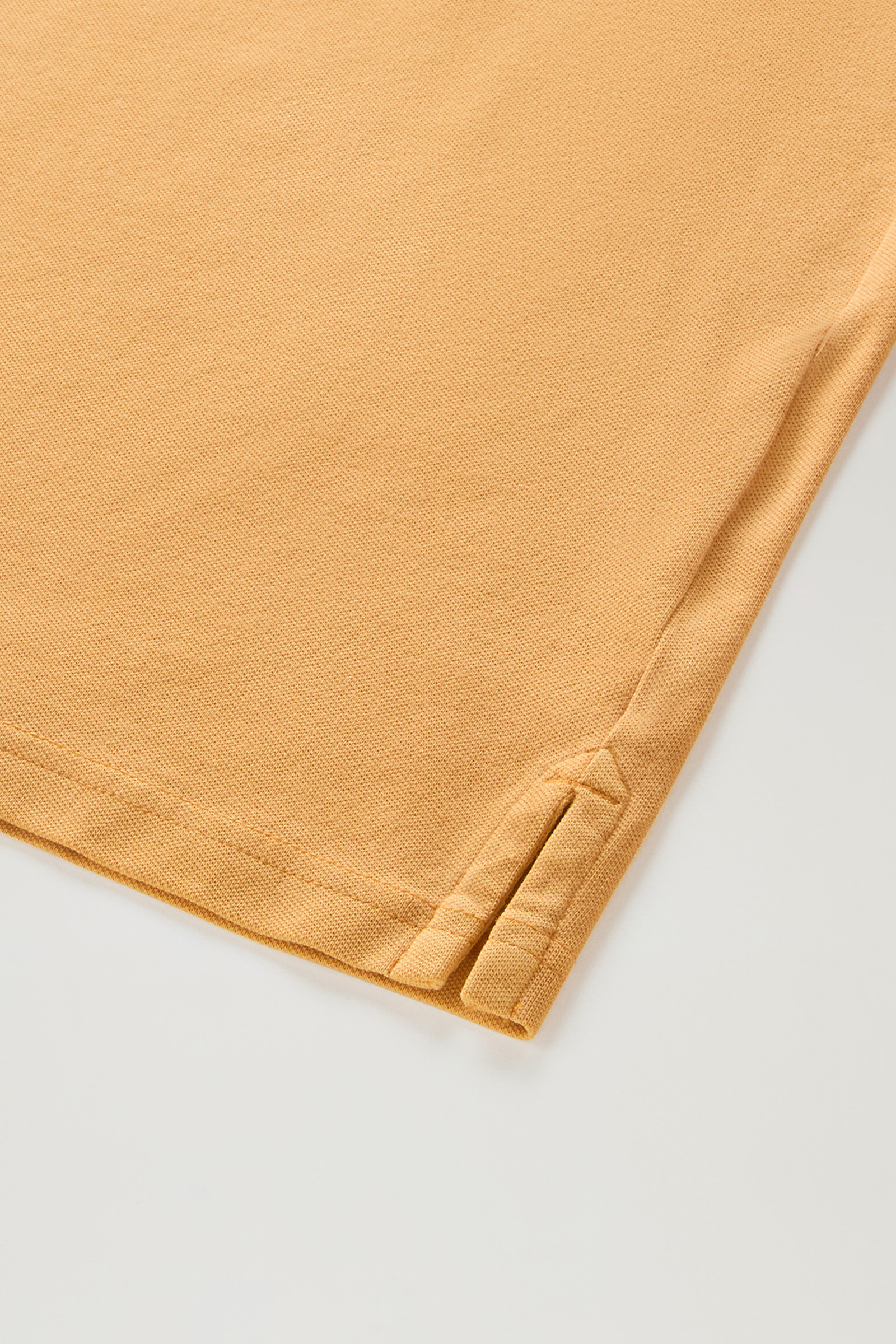 Mackinack Polo in Garment-Dye Stretch Cotton Piquet Yellow photo 7 | Woolrich