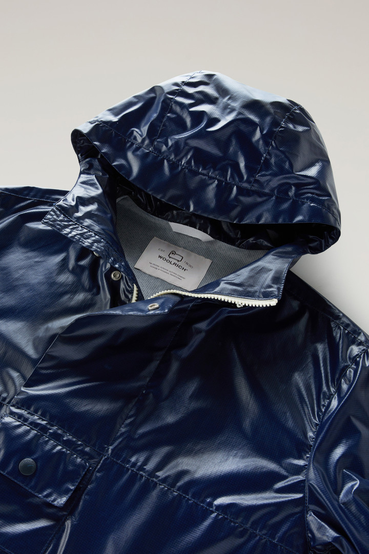 Resine Jacket in Ripstop Fabric with Hood Blue photo 6 | Woolrich