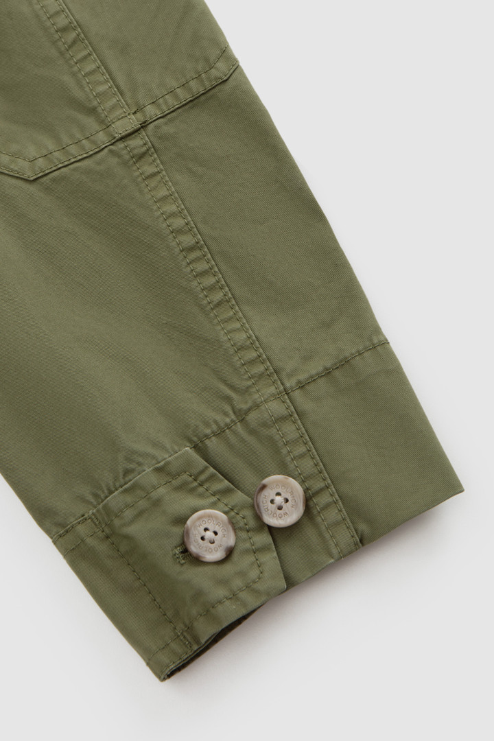 Crew Field Jacket in Soft Garment-Dyed Cotton Green photo 9 | Woolrich