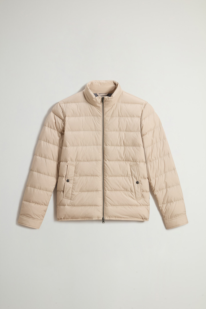 Lightweight Down Jacket in Microfiber Beige photo 5 | Woolrich