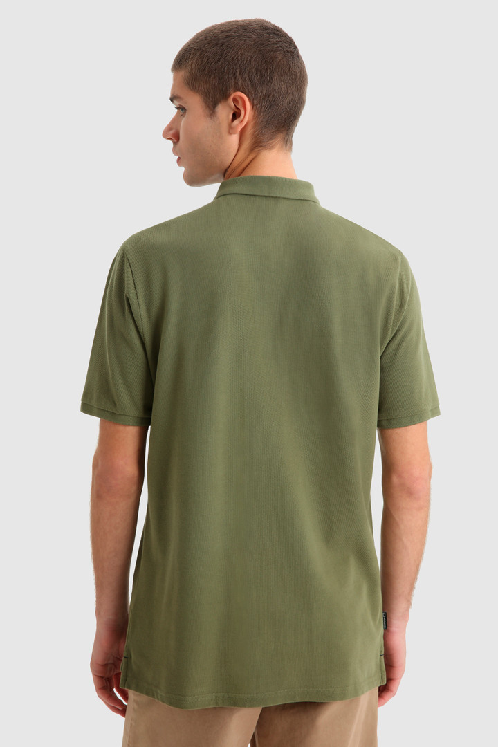 Polo American classique en coton vert photo 3 | Woolrich