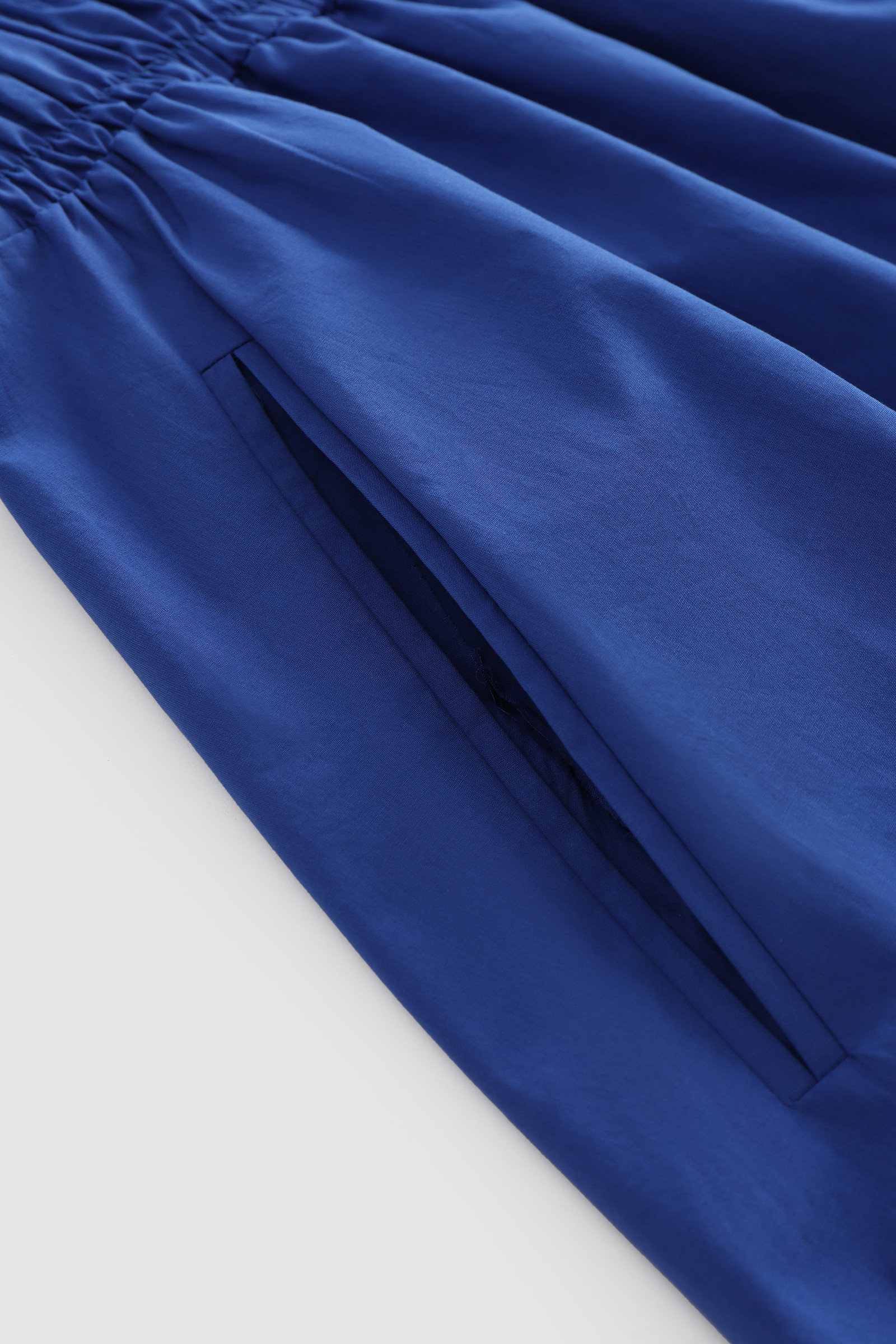 Cotton Poplin Dress with Side Pockets Blue photo 6 | Woolrich