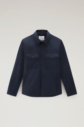 Alaskan Padded Shirt Jacket in Urban Touch Blue | Woolrich