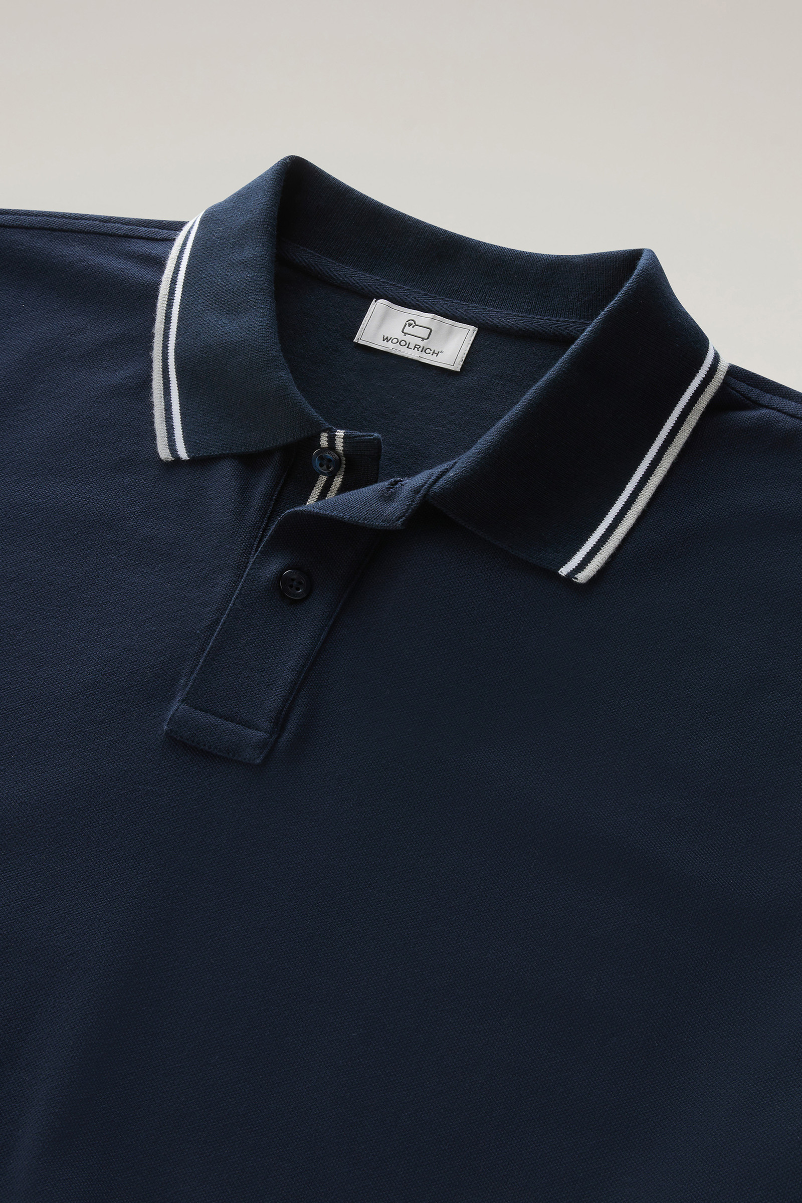 Polo Monterey en sergé de coton stretch bleu photo 6 | Woolrich