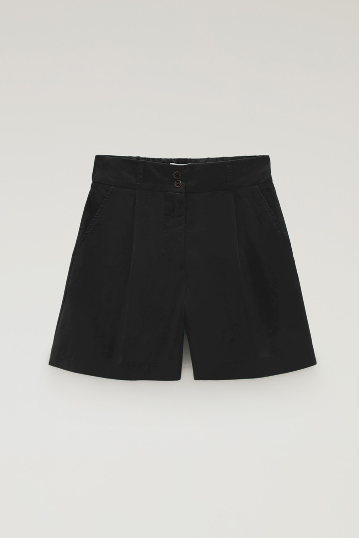 Pure Cotton Poplin Shorts Black photo 4 | Woolrich