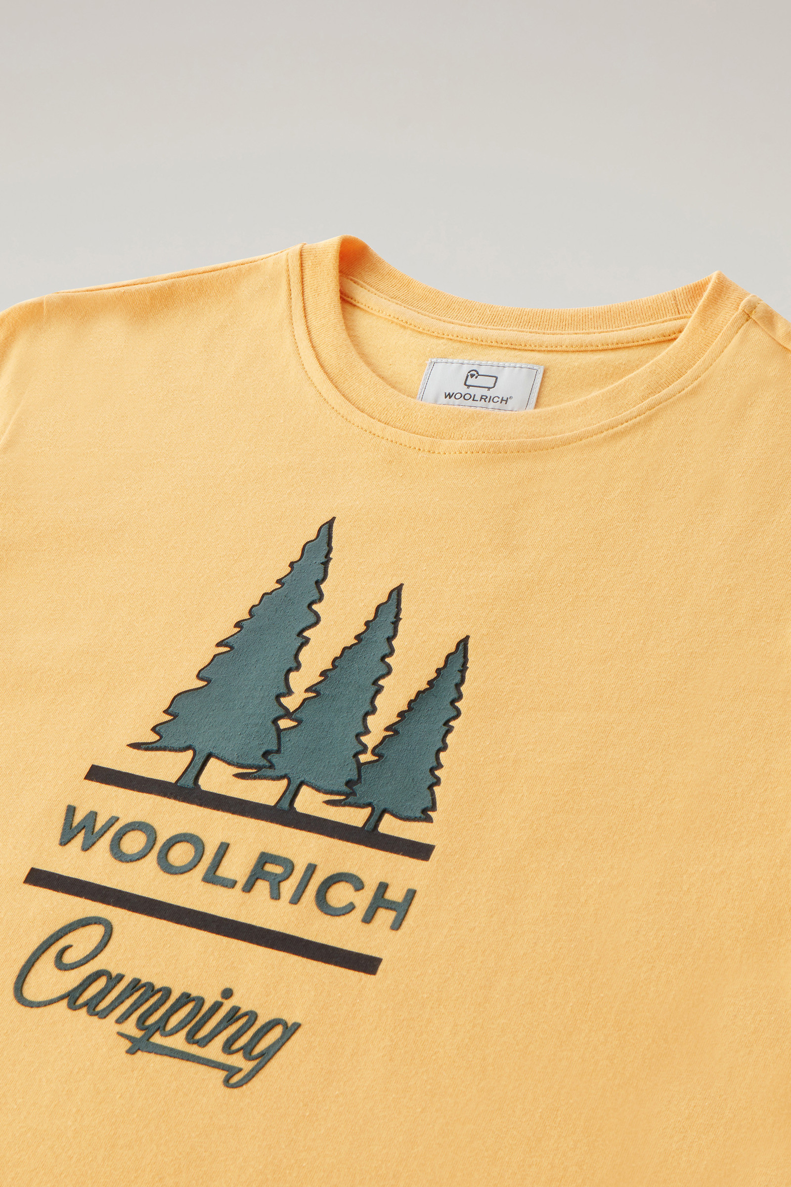 Boys' Tee in Pure Cotton with Print Yellow photo 3 | Woolrich