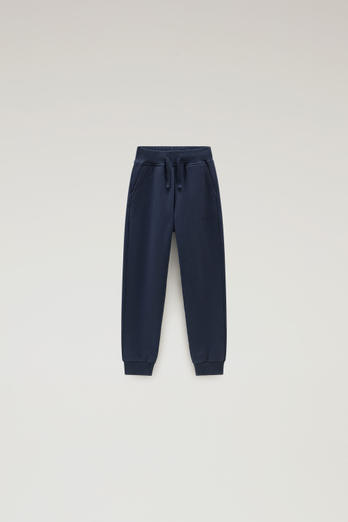 Girls' Sweatpants in Pure Cotton Blue | Woolrich