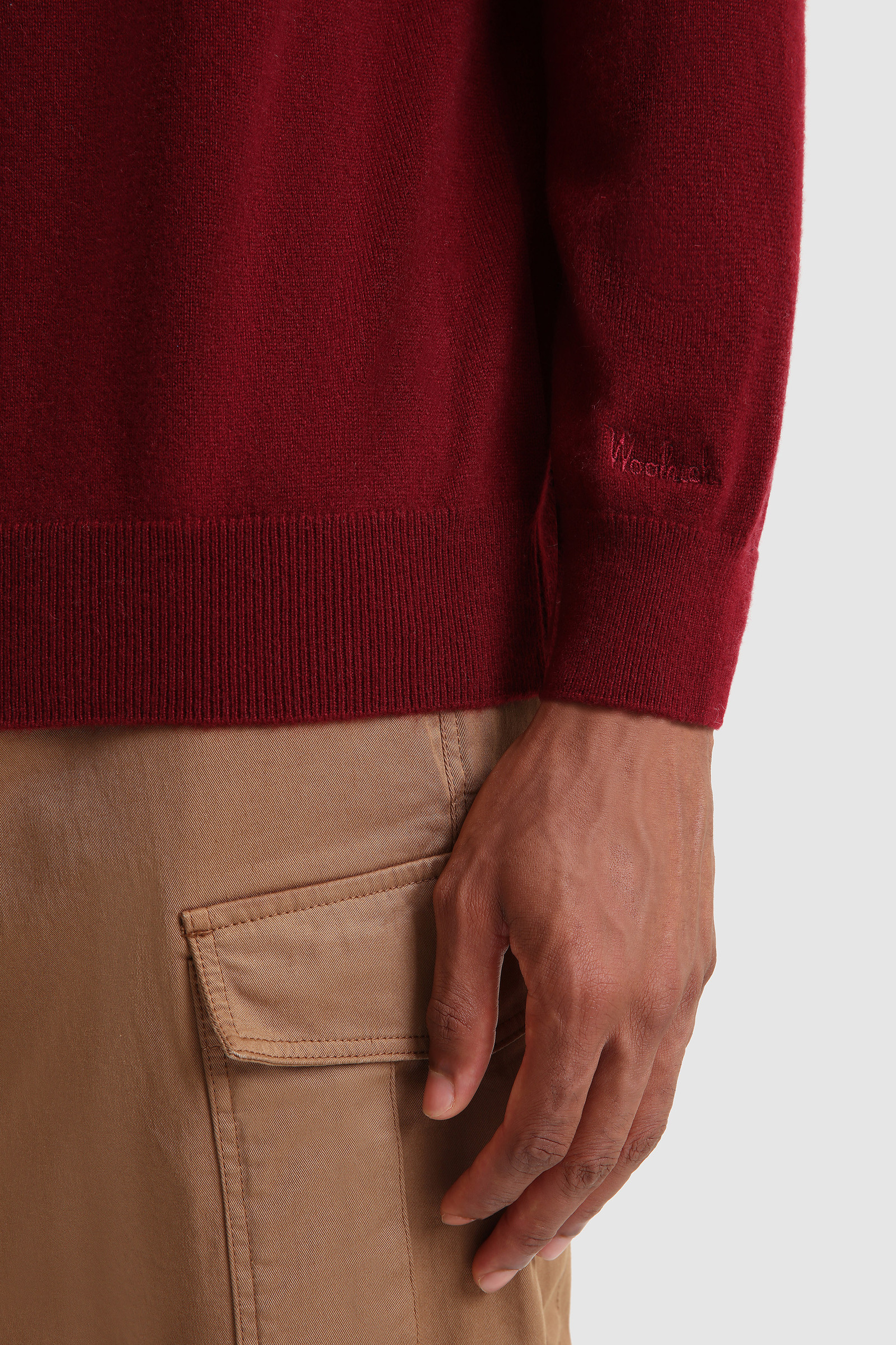 Luxury Polo in Cashmere Yarn Red photo 6 | Woolrich