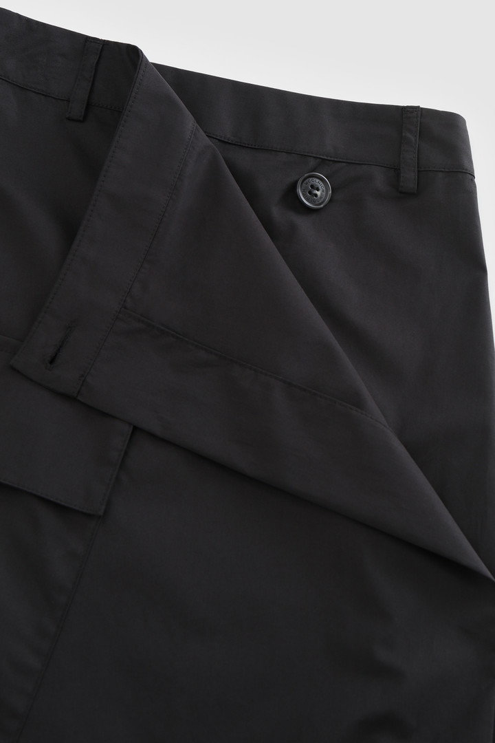 Wikkelrok van poplin katoen Zwart photo 5 | Woolrich