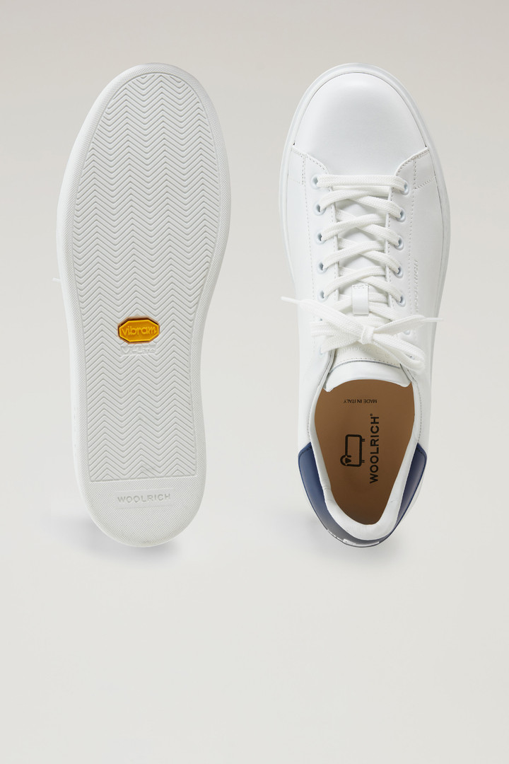 Sneakers Classic Court aus Leder mit kontrastierenden Details Weiß photo 4 | Woolrich