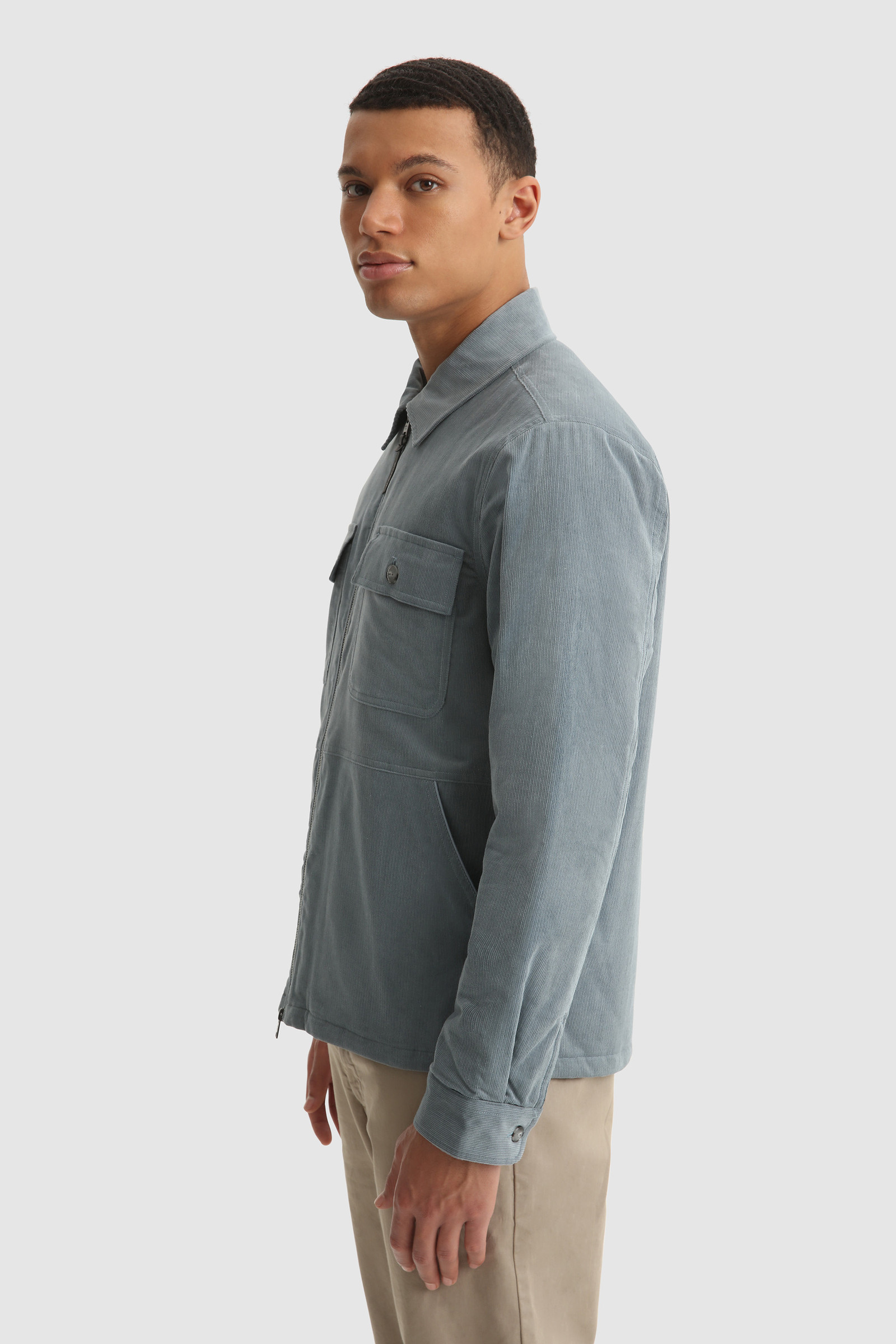 Stag Shirt in Velvet with PrimaLoft Padding Blue photo 3 | Woolrich