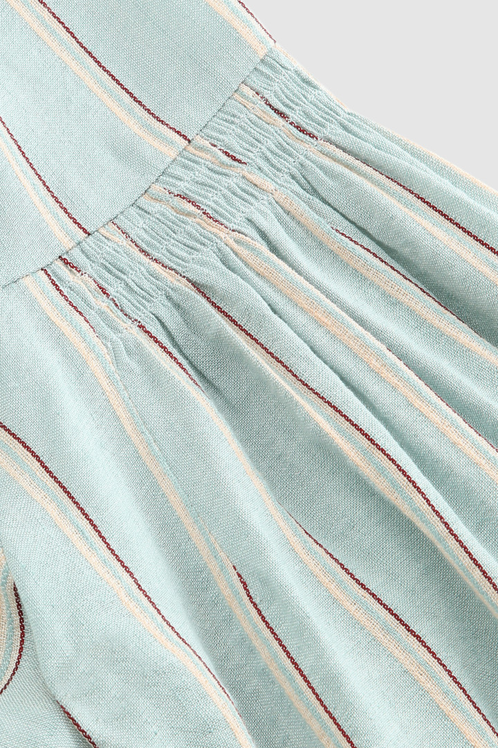 Striped linen blend blouse Blue photo 6 | Woolrich