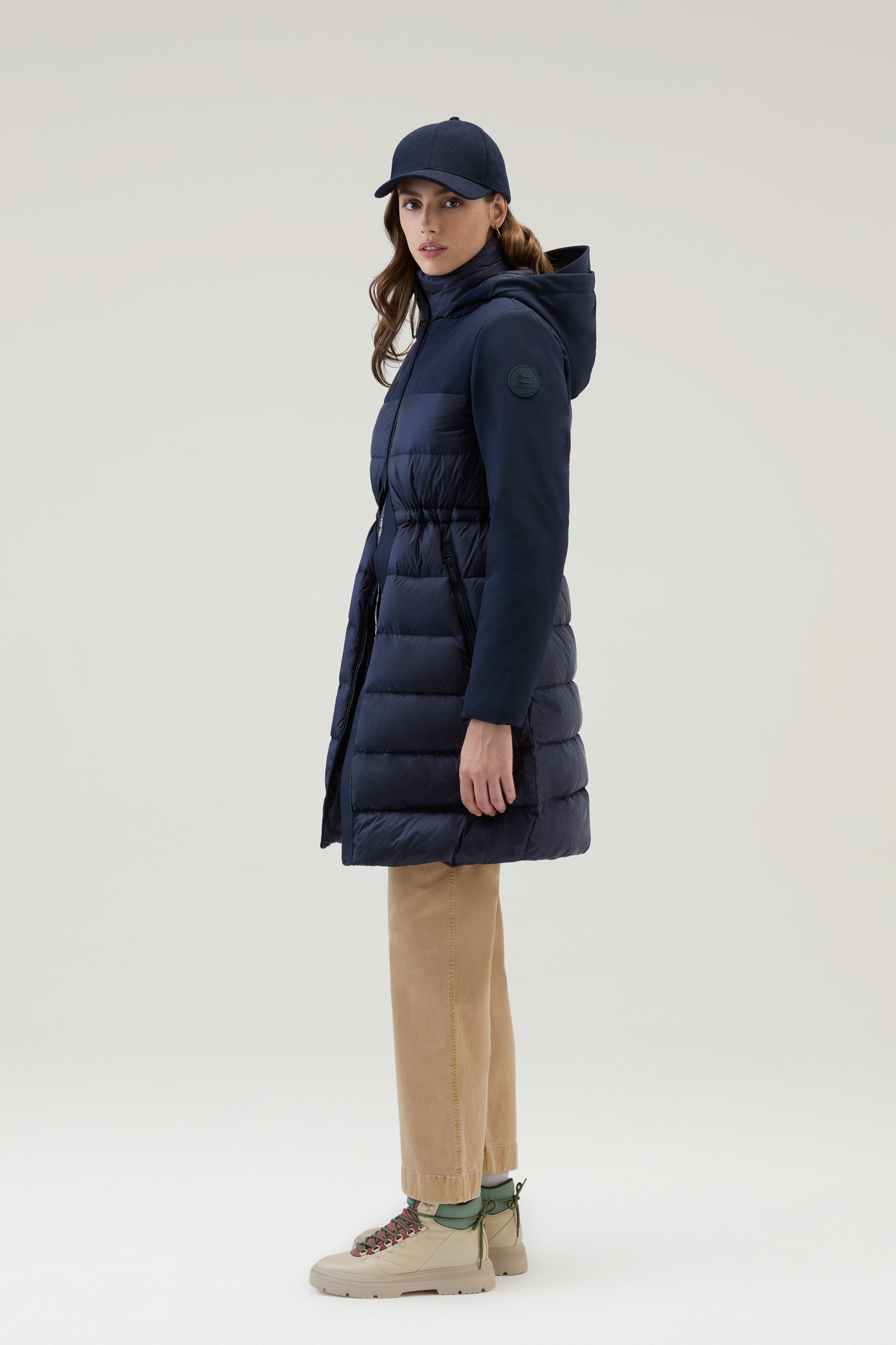Gesteppter Hybrid-Parka aus Tech Softshell blau photo 2 | Woolrich