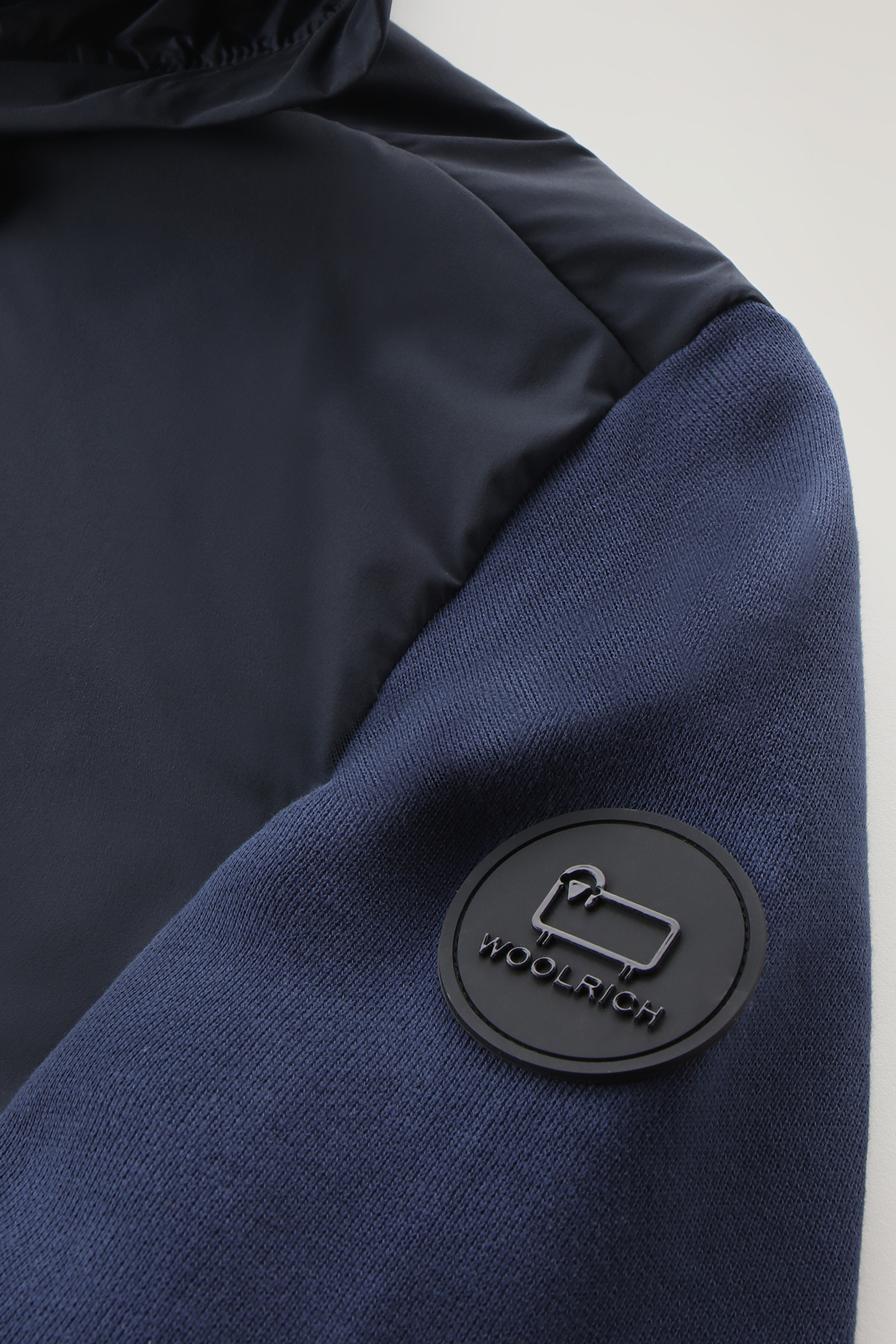 Kapuzenpullover aus Mikrofaser und Baumwolle blau photo 7 | Woolrich