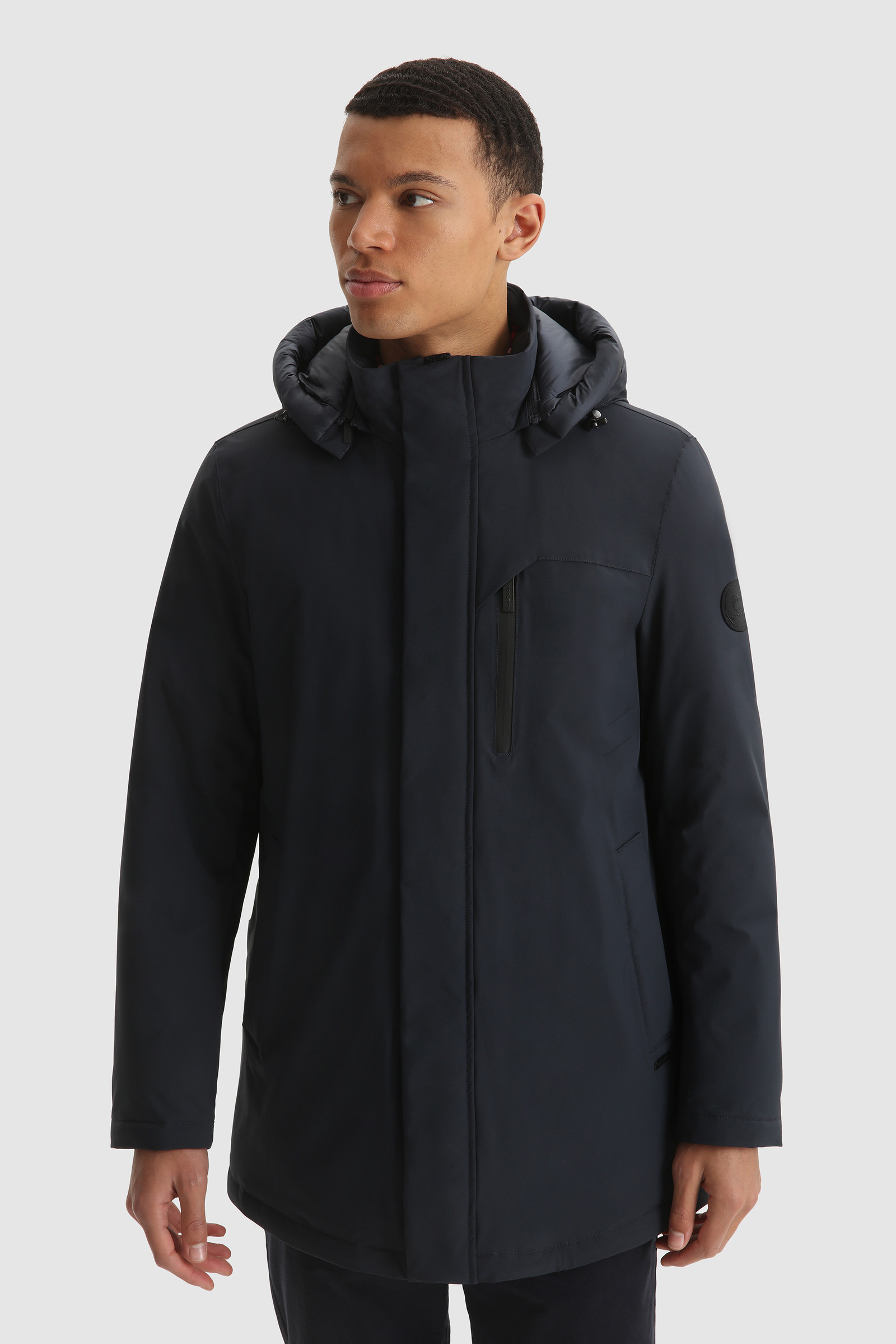 Mountain Parka stretch con imbottitura in Grafene Blu | Woolrich