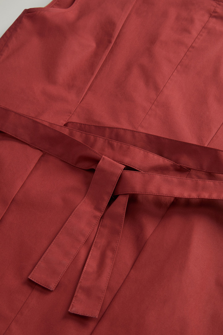 POPLIN BELTED DRESS Red photo 7 | Woolrich