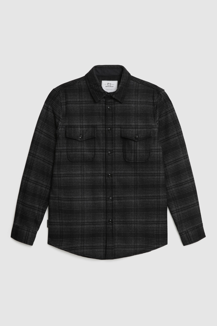 Alaskan Melton Shirt in recycled Italian wool