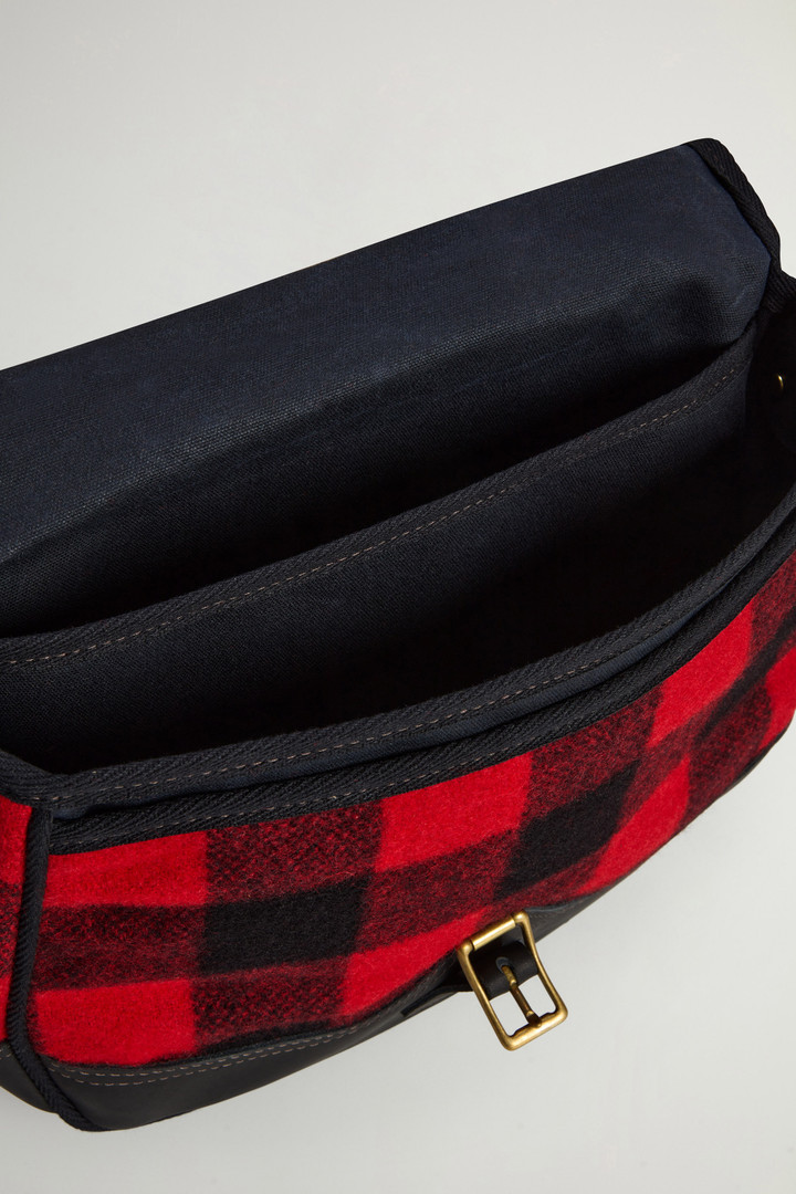 Umhängetasche mit Einsatz mit Karomuster Rot photo 6 | Woolrich