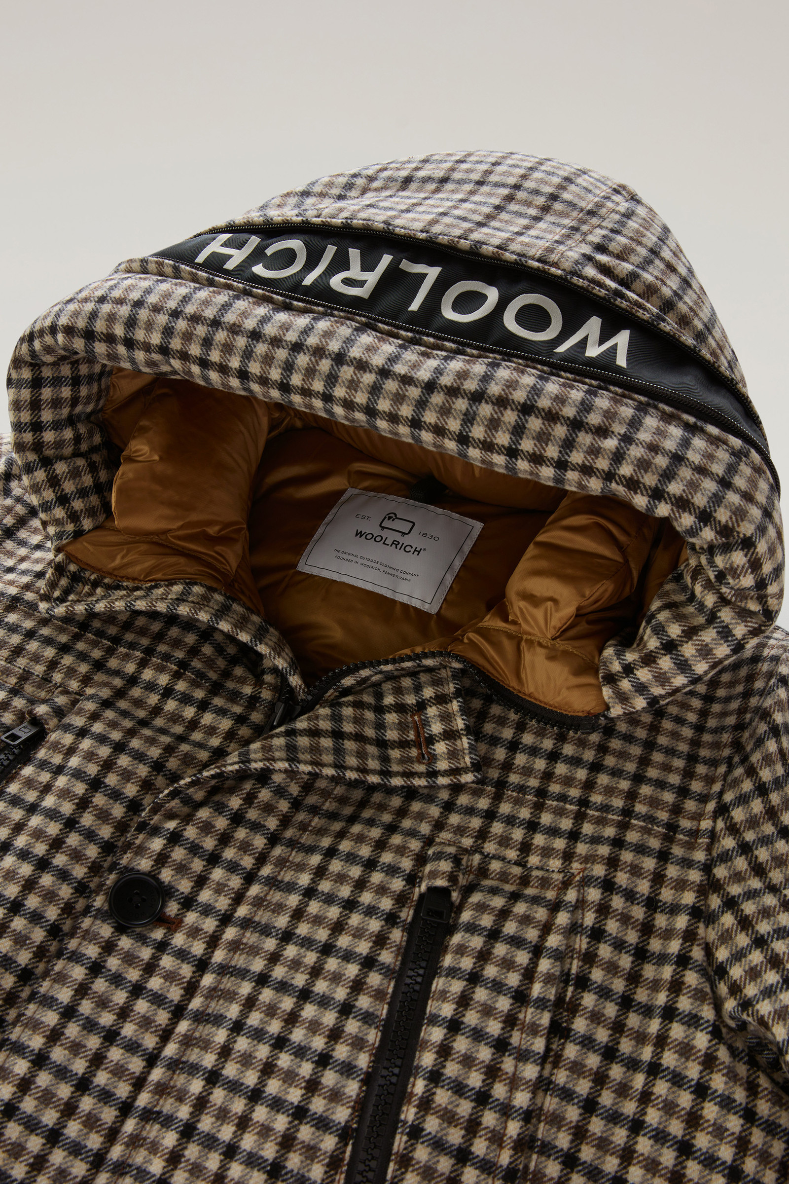 Arctic Parka Evolution en laine italienne recyclée beige photo 7 | Woolrich